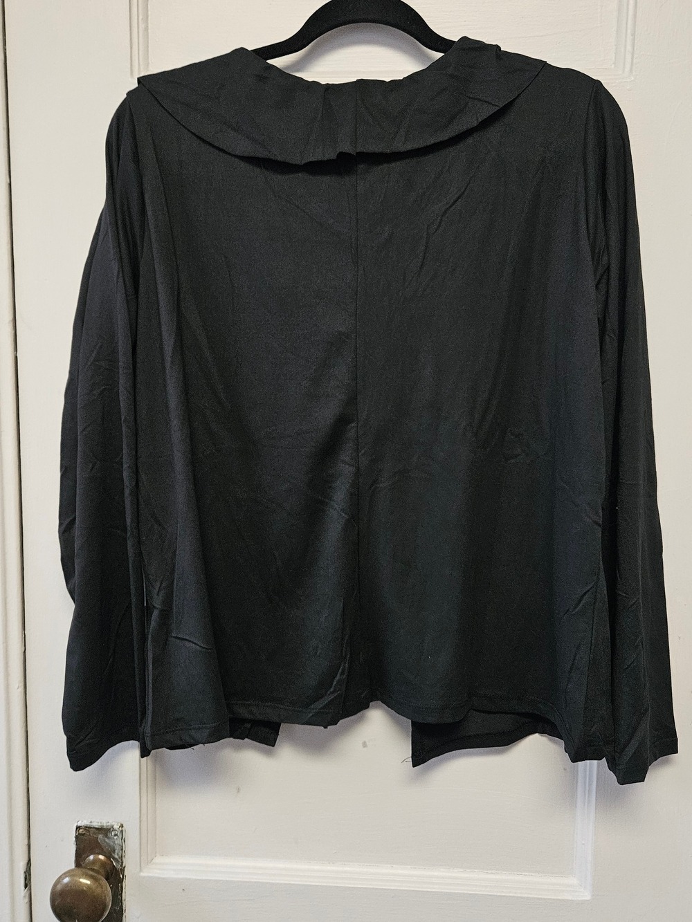 NWT Black Ruffle Tie-Front Cardigan Size L-3XL - Picture 5 of 5